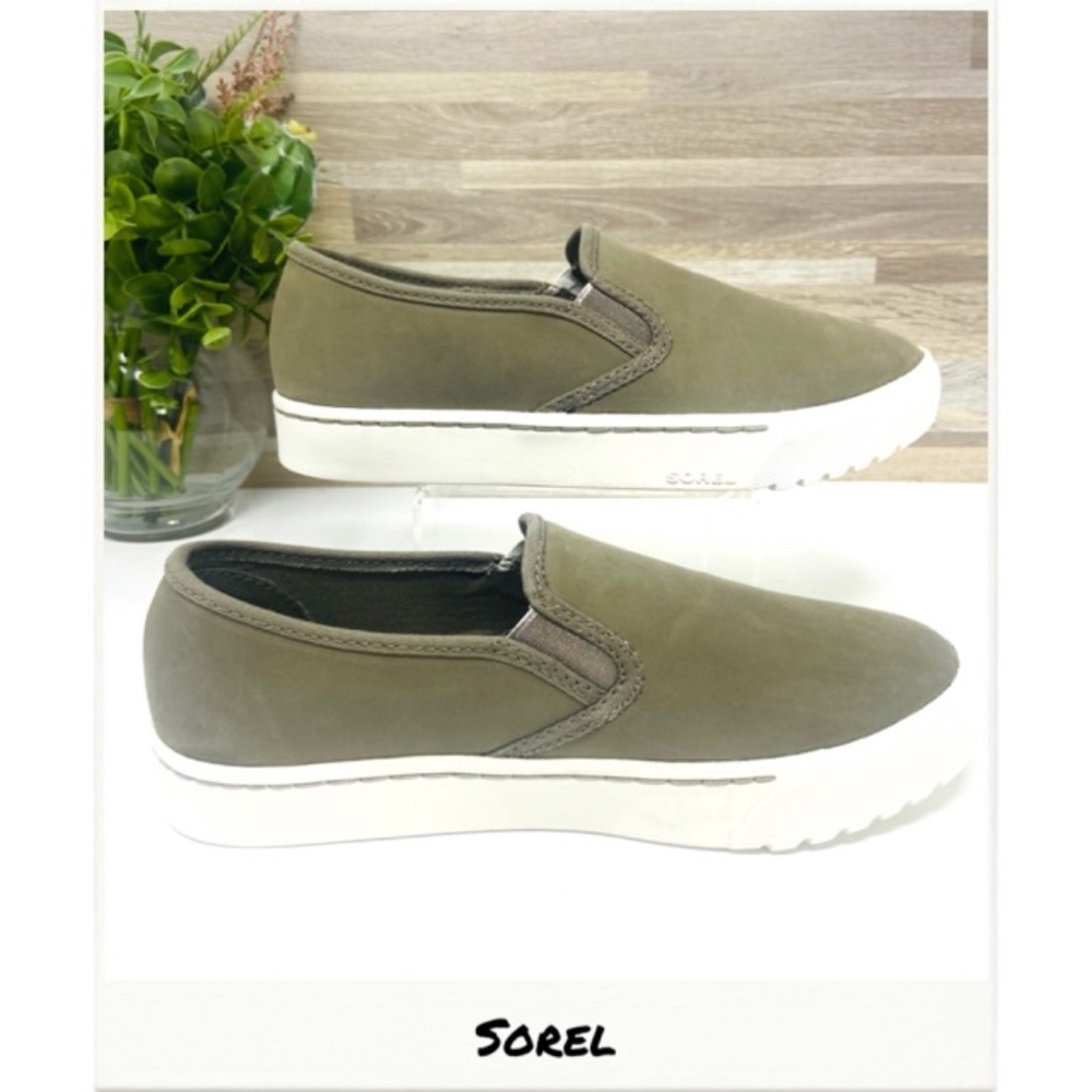 Sorel | Campsneak Sage Platform Slip On Shoes